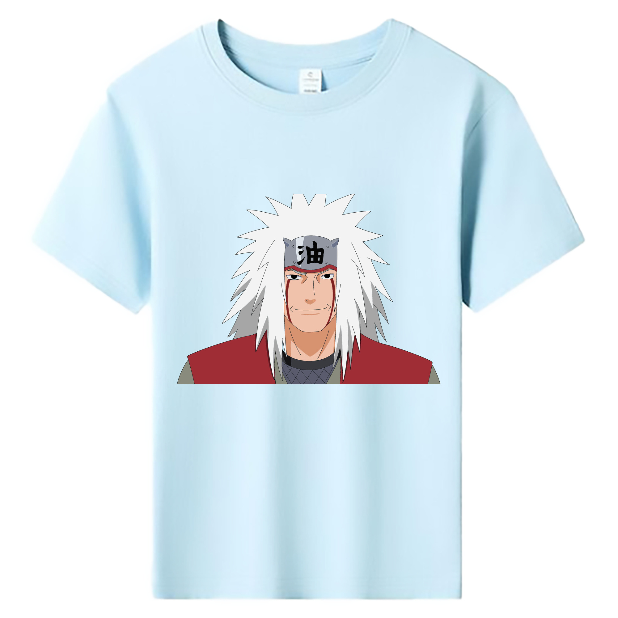 （画像用） NARUTO -ナルト- 自来也（じらいや） Jiraiya 綿100％キッズTシャツ（フロントプリント）
